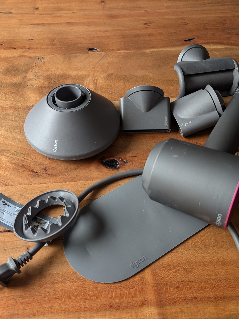 Dyson Supersonic HD03 Gray Hair Dryer with Magnetic Styling Attachments